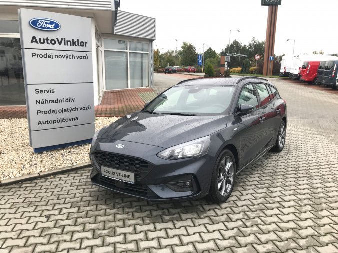 Ford Focus, ST-Line, Kombi, 1.5 EcoBoost 110 kW/150 k, 8st. automatická, barva modrá