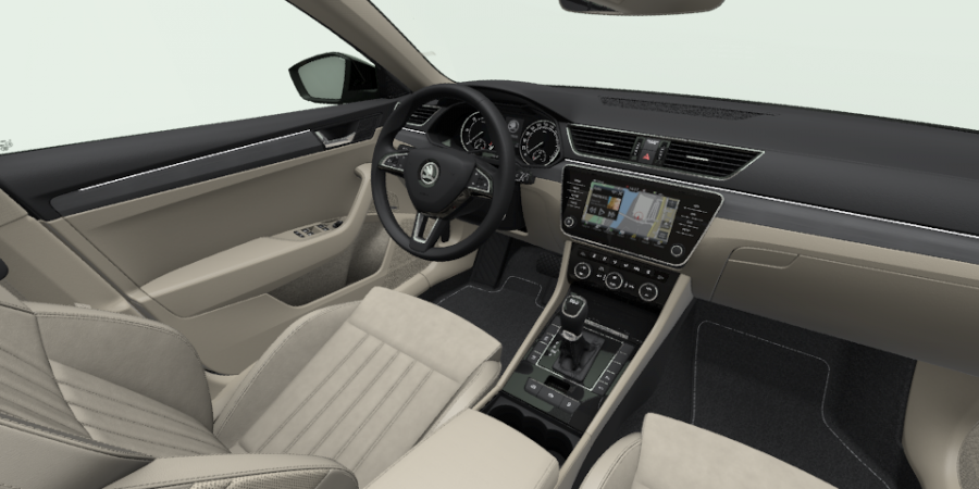 Škoda Superb, 2,0 TDI 140 kW 7-stup. automat., barva černá