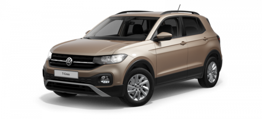 Volkswagen T-Cross, Life 1.0 TSI 85 kW 6G, barva béžová