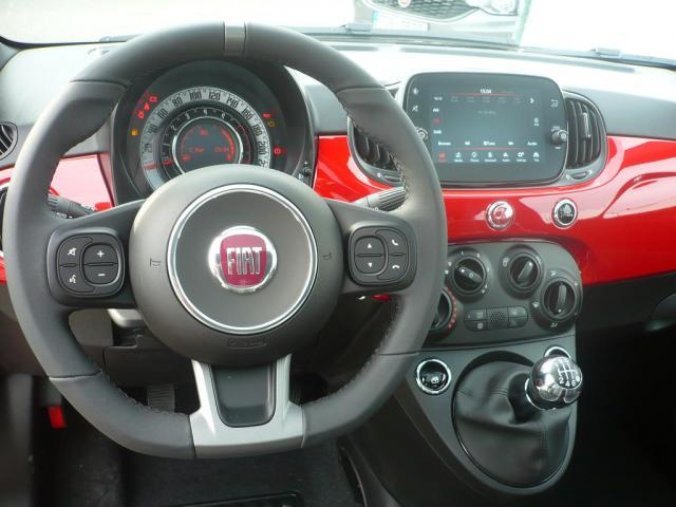 Fiat 500, 1.0 BSG 70k Sport, barva červená