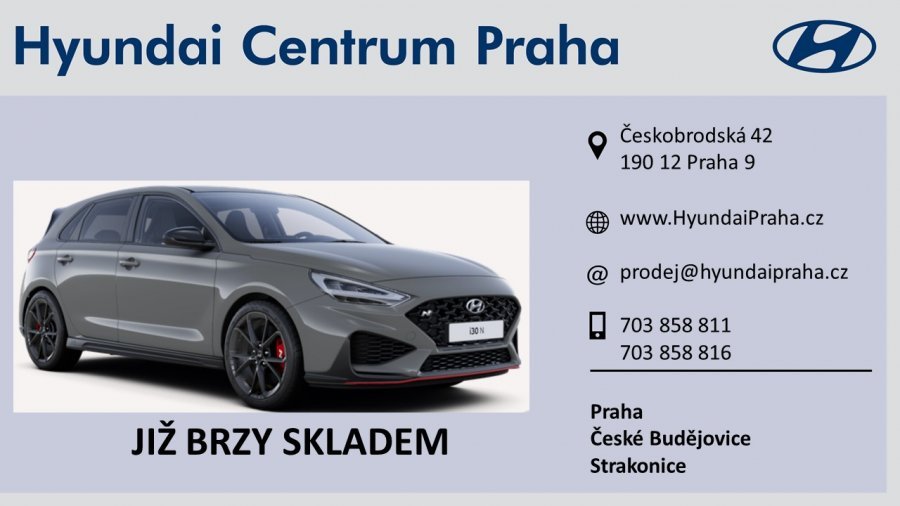 Hyundai i30, 2,0 T-GDI 206 kW (95 NAT) 8 st. DCT, barva šedá