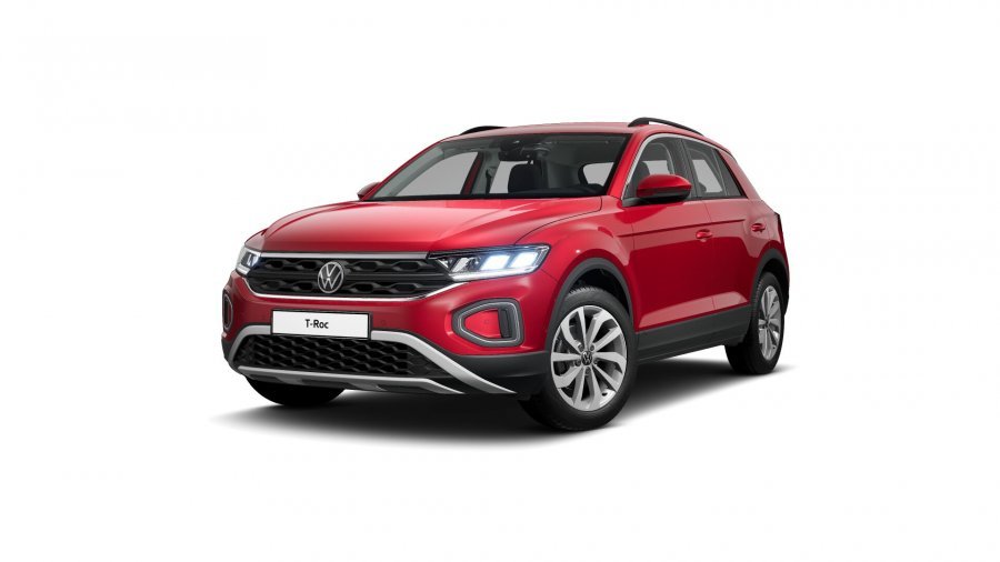 Volkswagen T-Roc, T-Roc Life 1,5 TSI 110 kW 7DSG, barva červená