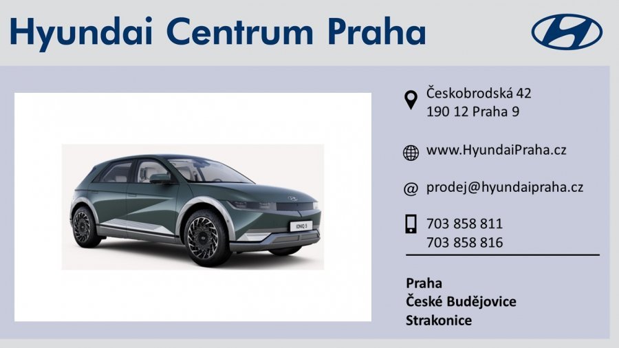 Hyundai Ioniq, IONIQ 5 160 kW (elektřina) Stálý redukční převod, barva zelená