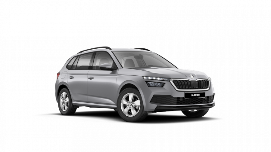 Škoda Kamiq, 1,0 TSI 81 KW 6-stup. mech., barva stříbrná