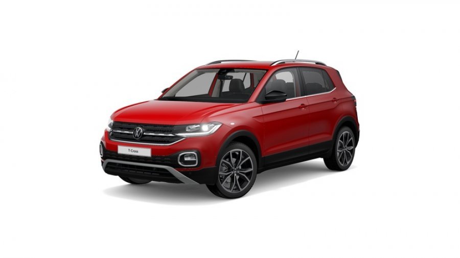 Volkswagen T-Cross, Style 1,0 TSI 85 kW 6G, barva červená