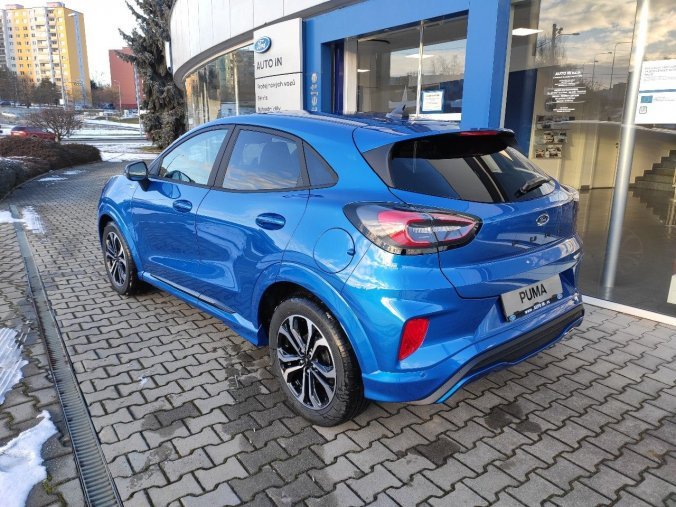 Ford Puma, SUV, ST-Line SUV 1,0 EcoBoost (mHEV) 92 kW / 125 k, barva modrá