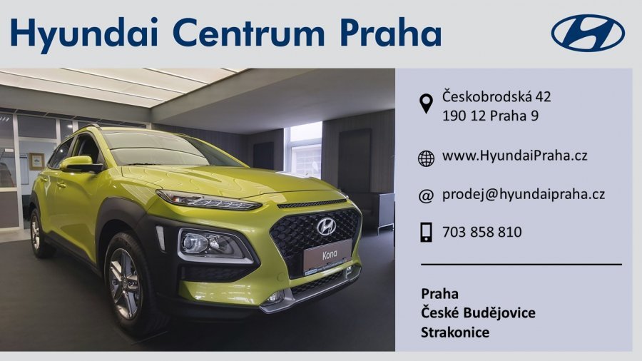 Hyundai Kona, 1,0 T-GDI 88 kW (95 NAT) 6 st. man, barva žlutá