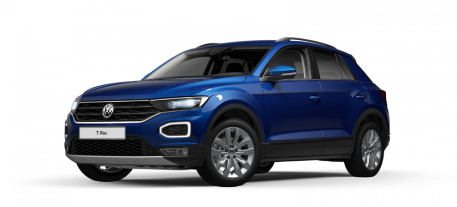 Volkswagen T-Roc, Design 1,0 TSI 6G, barva modrá