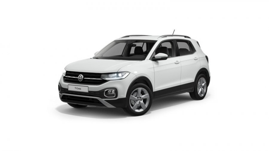 Volkswagen T-Cross, Style 1,6 TDI 70 kW 5G, barva bílá