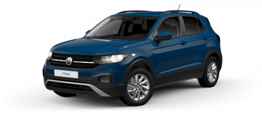 Volkswagen T-Cross, Life 1.0 TSI 70 kW 5G, barva modrá