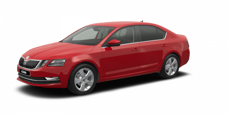 Škoda Octavia, 1,5 TSI 110 kW 6-stup. mech., barva červená