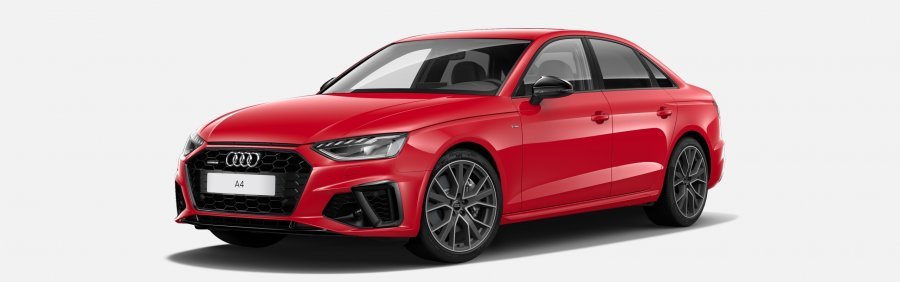 Audi A4, A4 Limuzína S line 45 TFSI 195 kW q, barva červená