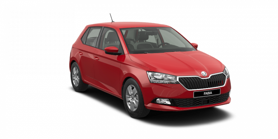 Škoda Fabia, 1,0 TSI 70 kW 5-stup. mech., barva červená