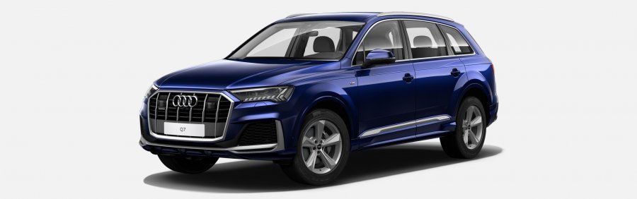 Audi Q7, Q7 S line 50 TDI quattro, barva modrá