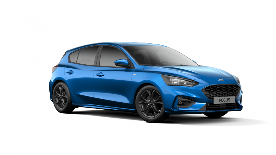 Ford Focus, ST-Line, 5dveřová, 1.0 EcoBoost 92 kW/125 k, 6st. manuální, barva modrá