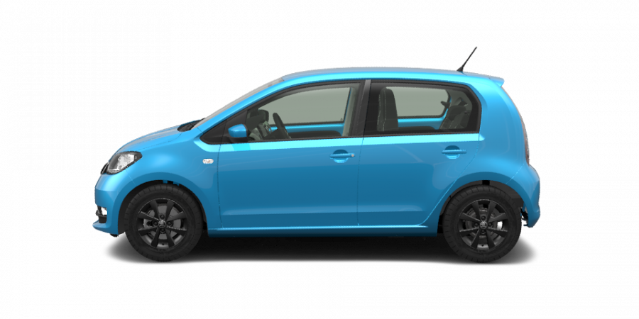 Škoda Citigo, 1,0 MPI 55 kW 5-stup. ASG, barva modrá