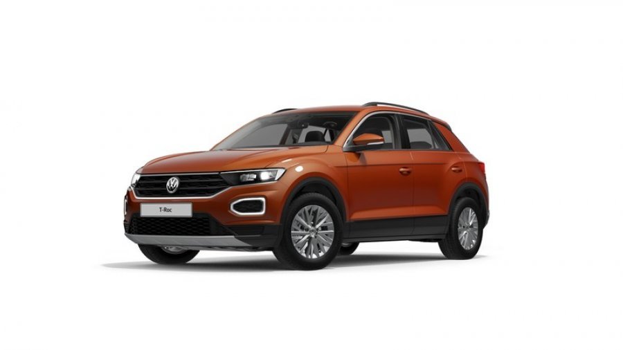 Volkswagen T-Roc, Design 1,0 TSI 6G, barva oranžová