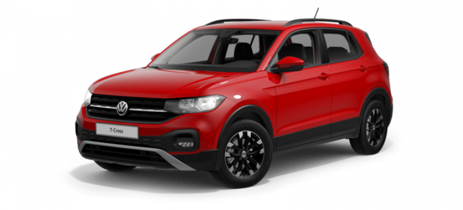 Volkswagen T-Cross, Life 1.0 TSI 70 kW 5G, barva červená