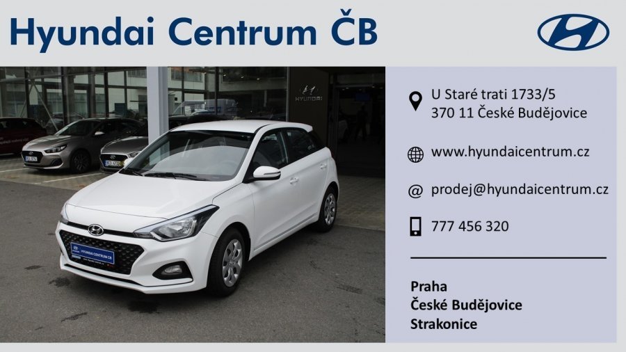 Hyundai i20, 1,25i 55 kW (95 NAT) 5 st. man, barva bílá