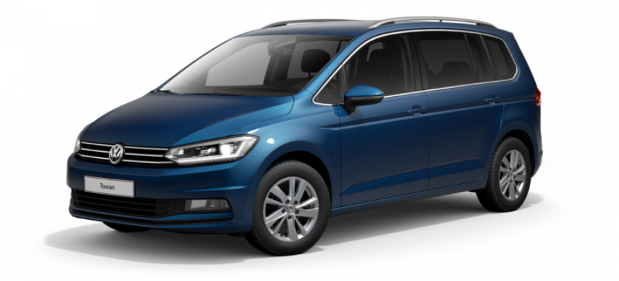 Volkswagen Touran, ME 1,5 TSI EVO 7DSG, barva modrá