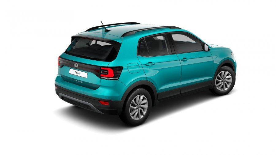 Volkswagen T-Cross, T-Cross Life 1,0 TSI 81 kW 6G, barva tyrkysová