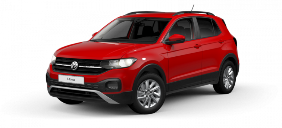 Volkswagen T-Cross, Life 1.0 TSI 70 kW 5G, barva červená