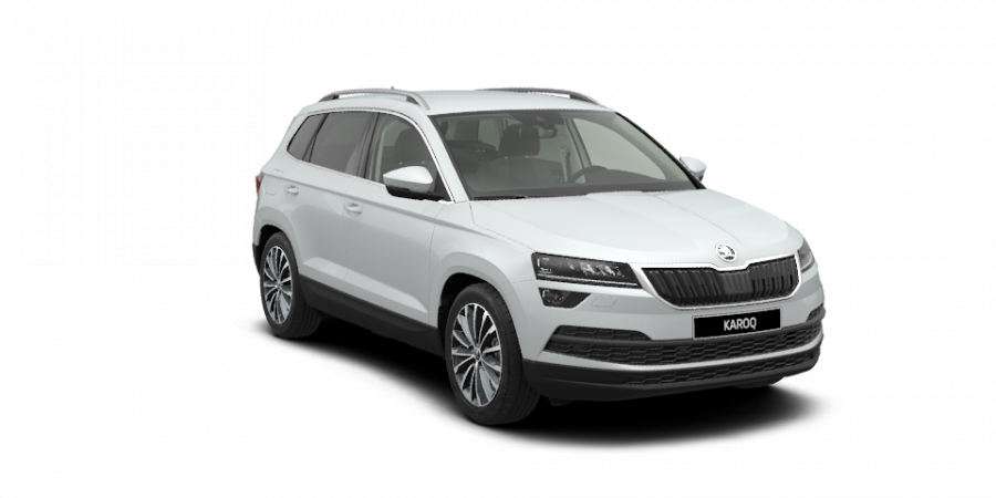 Škoda Karoq, 1,5 TSI 110 kW 6-stup. mech., barva bílá