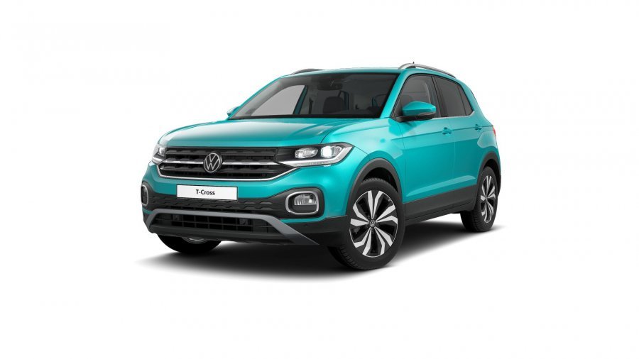 Volkswagen T-Cross, T-Cross Style 1,0 TSI 81 kW 6G, barva tyrkysová