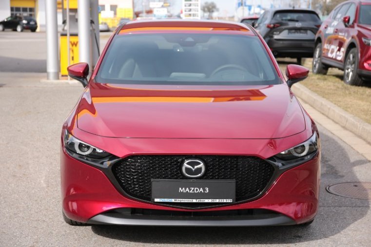 Mazda 3, 2,0 Skyactiv-X180k, barva červená