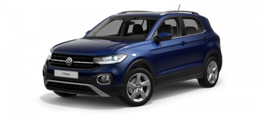 Volkswagen T-Cross, Style 1,0 TSI 85 kW 7DSG, barva modrá