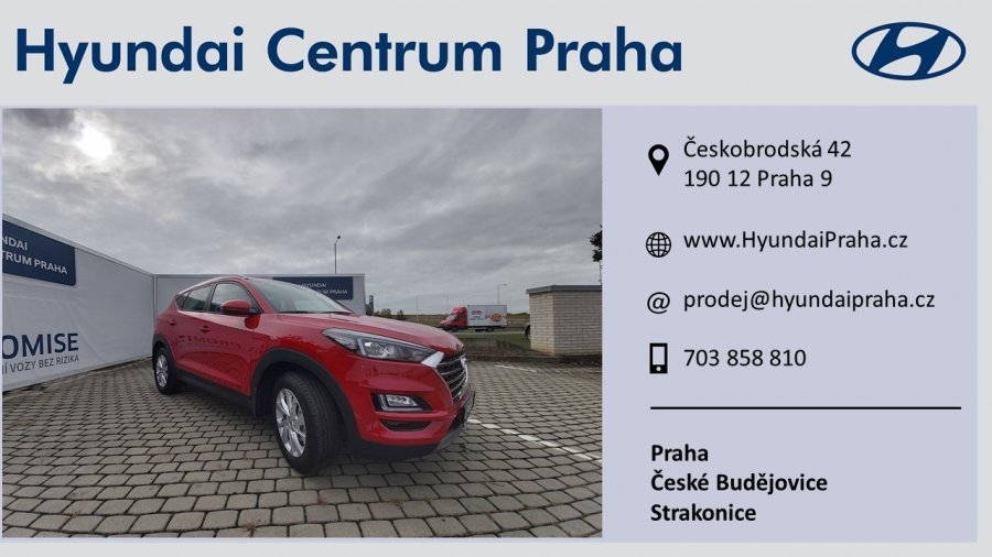 Hyundai Tucson, 1,6 CRDi 100 kW (diesel) 6 st. man 4×4, barva červená