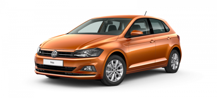 Volkswagen Polo, Highline 1,0 TSI BMT OPF 7DSG, barva oranžová