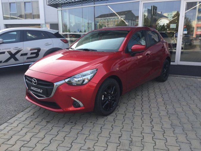 Mazda 2, 1,5 Skyactiv-G75, barva červená