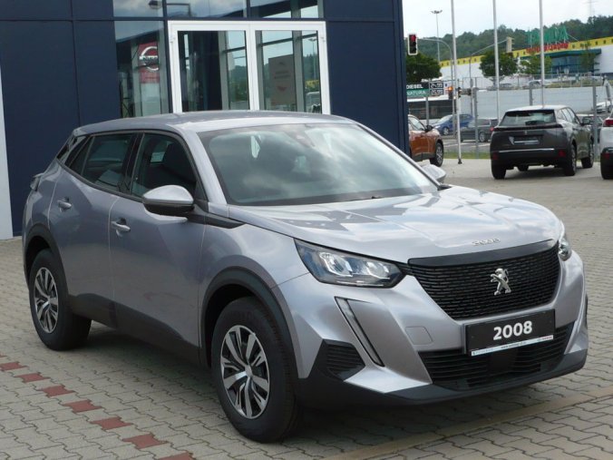 Peugeot 2008, ACTIVE 1,2PureTech 100k MAN6 + AUTO AC + LED SVĚTLA, barva šedá