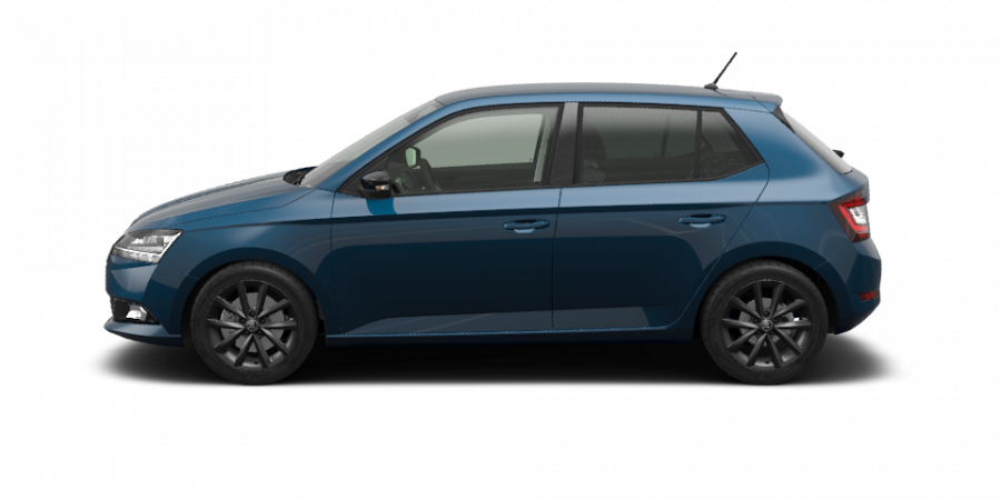 Škoda Fabia, 1,0 TSI 70 kW 5-stup. mech., barva modrá