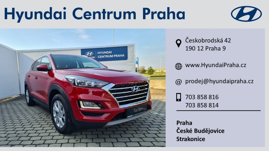 Hyundai Tucson, 1,6 T-GDi 130 kW (95 NAT) 7 st. DCT, barva červená