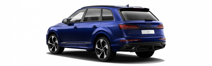 Audi Q7, Q7 S line 55 TFSI quattro, barva modrá