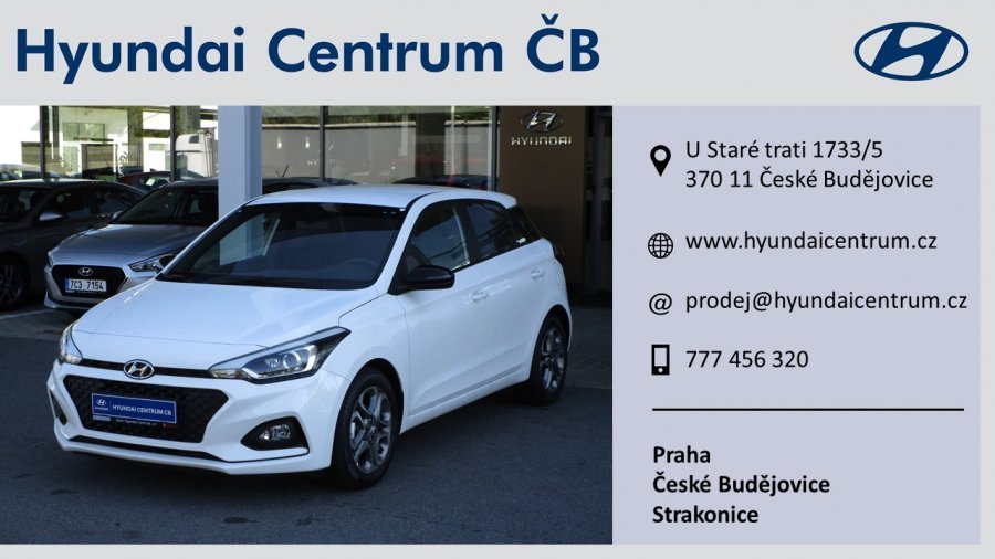 Hyundai i20, 1,25i 55 kW (95 NAT) 5 st. man, barva bílá