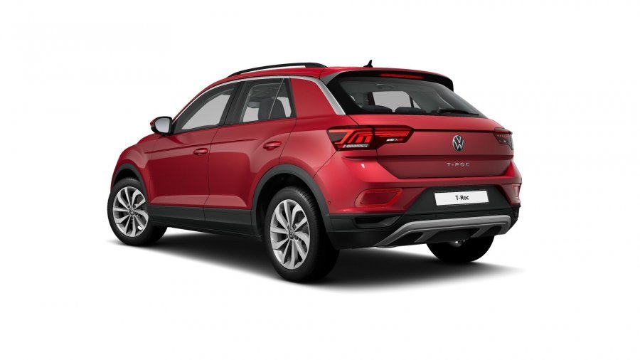 Volkswagen T-Roc, T-Roc Life 1,5 TSI 110 kW 7DSG, barva červená