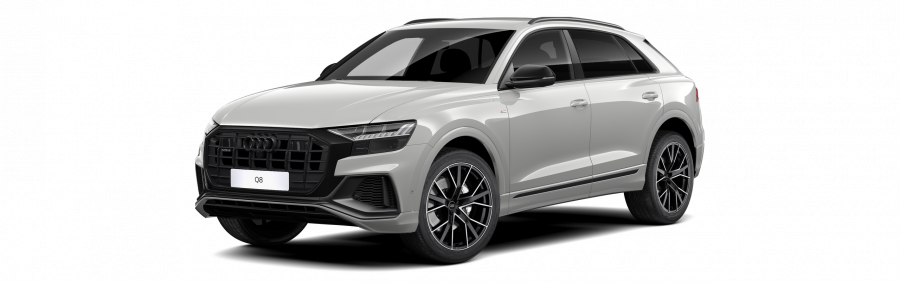 Audi Q8, Q8 55 TFSI quattro, barva stříbrná