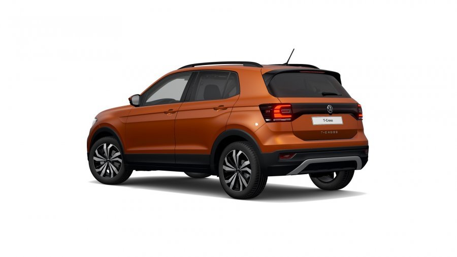 Volkswagen T-Cross, T-Cross Life 1,0 TSI 81 kW 7DSG, barva oranžová