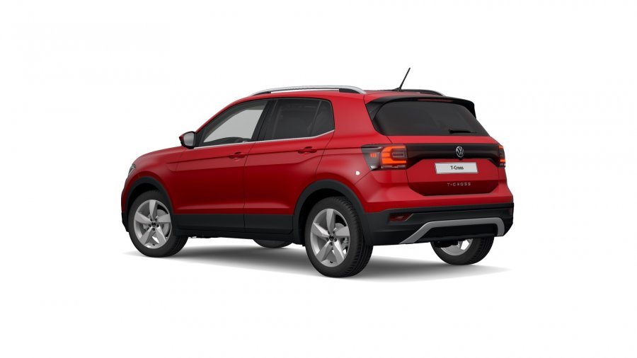 Volkswagen T-Cross, T-Cross Style 1,0 TSI 81 kW 7DSG, barva červená