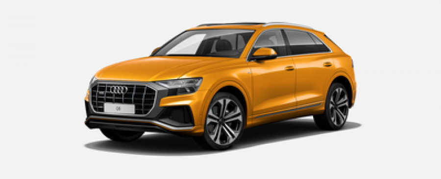 Audi Q8, 50 TDI 210 kW quattro, barva oranžová