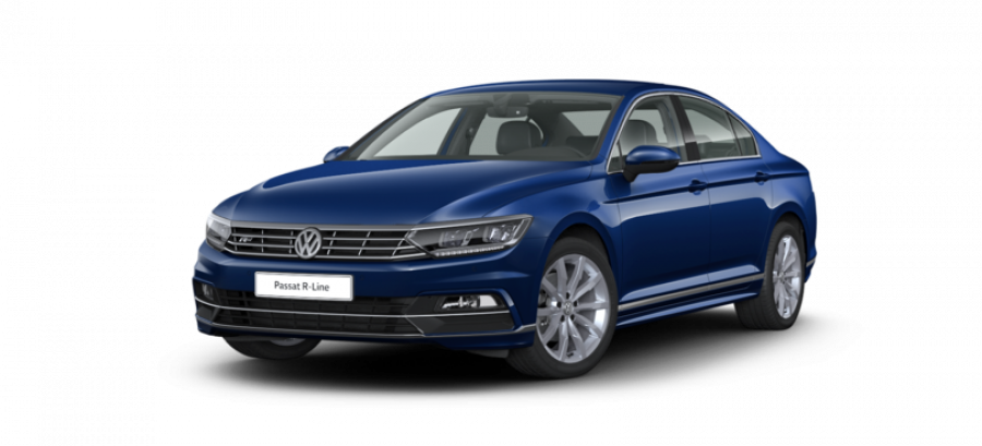 Volkswagen Passat, Lim. R-line Highline 2,0 TDI DPF SCR, barva modrá