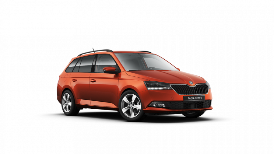 Škoda Fabia, 1,0 TSI 70 kW 5-stup. mech., barva oranžová