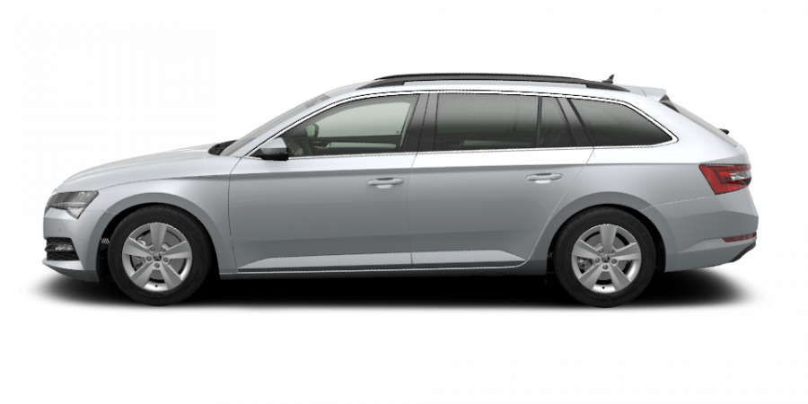 Škoda Superb, 2,0 TDI 110 kW 6-stup. mech., barva stříbrná