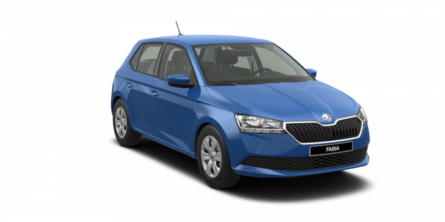 Škoda Fabia, 1,0 MPI 44 kW 5-stup. mech., barva modrá