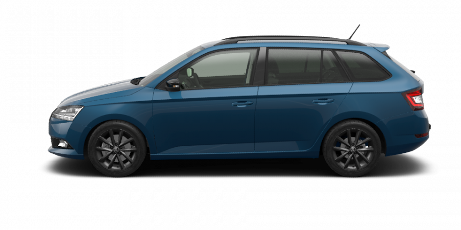 Škoda Fabia, 1,0 TSI 70 kW 5-stup. mech., barva modrá