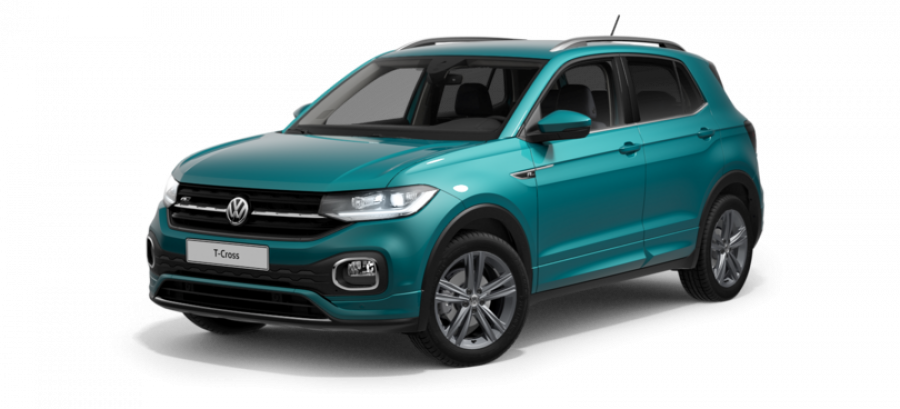 Volkswagen T-Cross, Style 1,0 TSI 85 kW 6G, barva tyrkysová