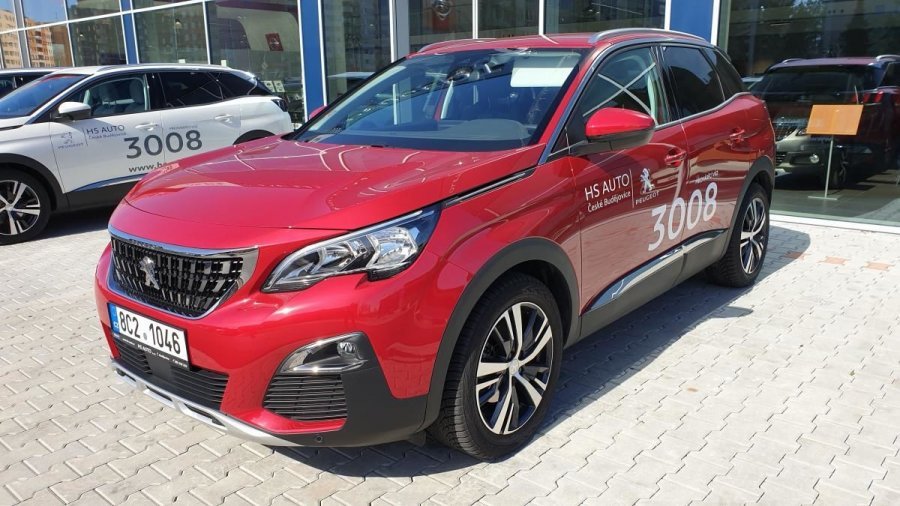 Peugeot 3008, 1.5 HDi 130k, EAT8,NAVI,KAMERA, barva červená